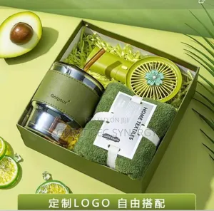 Gift Pack - Towel, Cup and Rechargeable Hand Fan.
