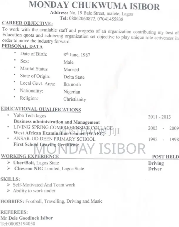 Corporate Driver - Executive