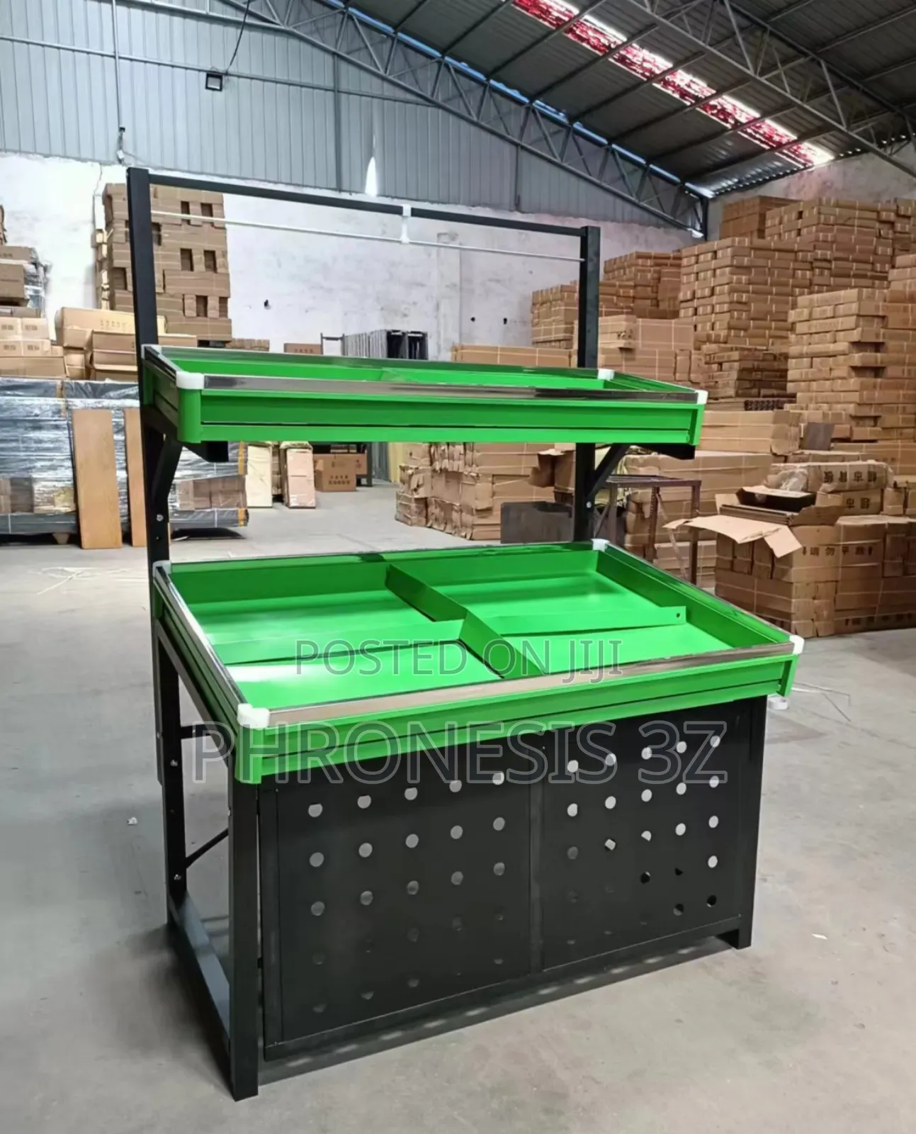 Supermarket Fruit and Vegetable Display Rack