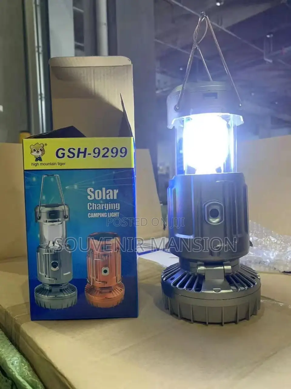 Solar Camping Light With Fan