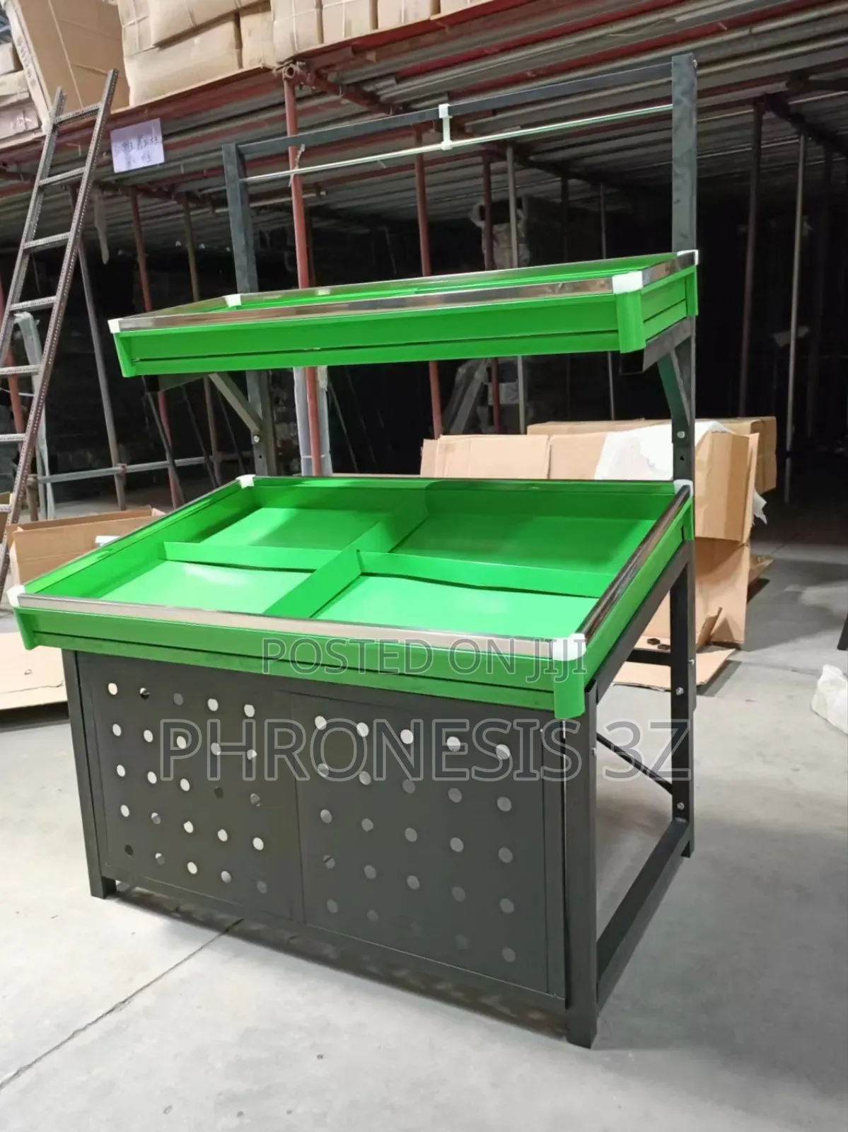 Supermarket Fruit and Vegetable Display Rack
