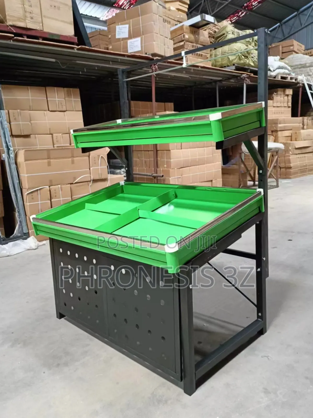 Supermarket Fruit and Vegetable Display Rack