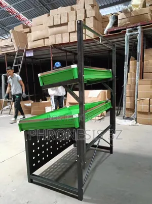 Supermarket Fruit and Vegetable Display Rack