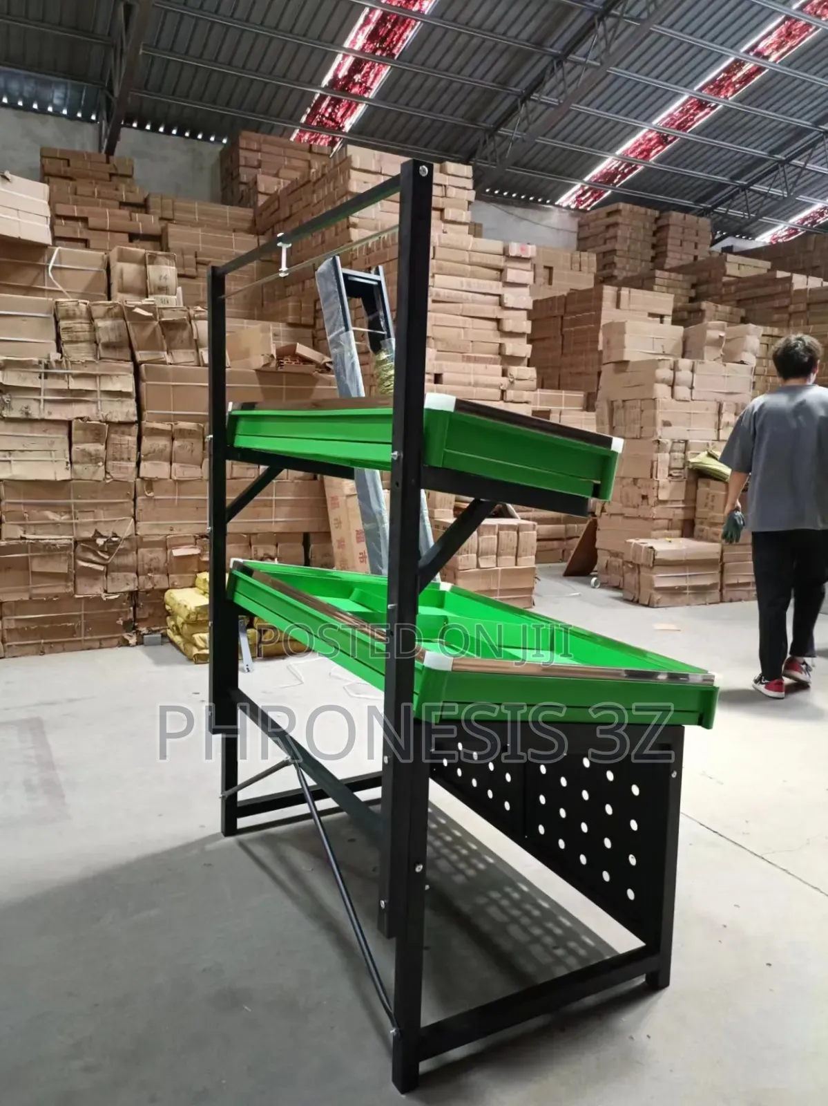 Supermarket Fruit and Vegetable Display Rack