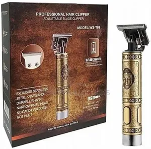 Professional Hair Clipper and Beard Trimmer, Gold, Ws-T99