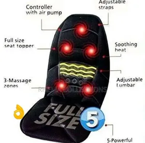 Full Size Seat Topper Massager With Soothing Heat
