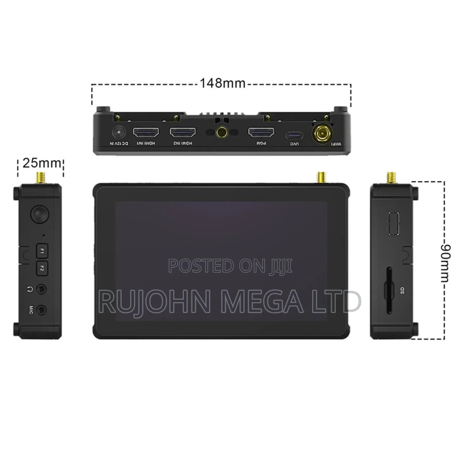 5" Dual Channel Touch Screen Video Switcher 'Recorder