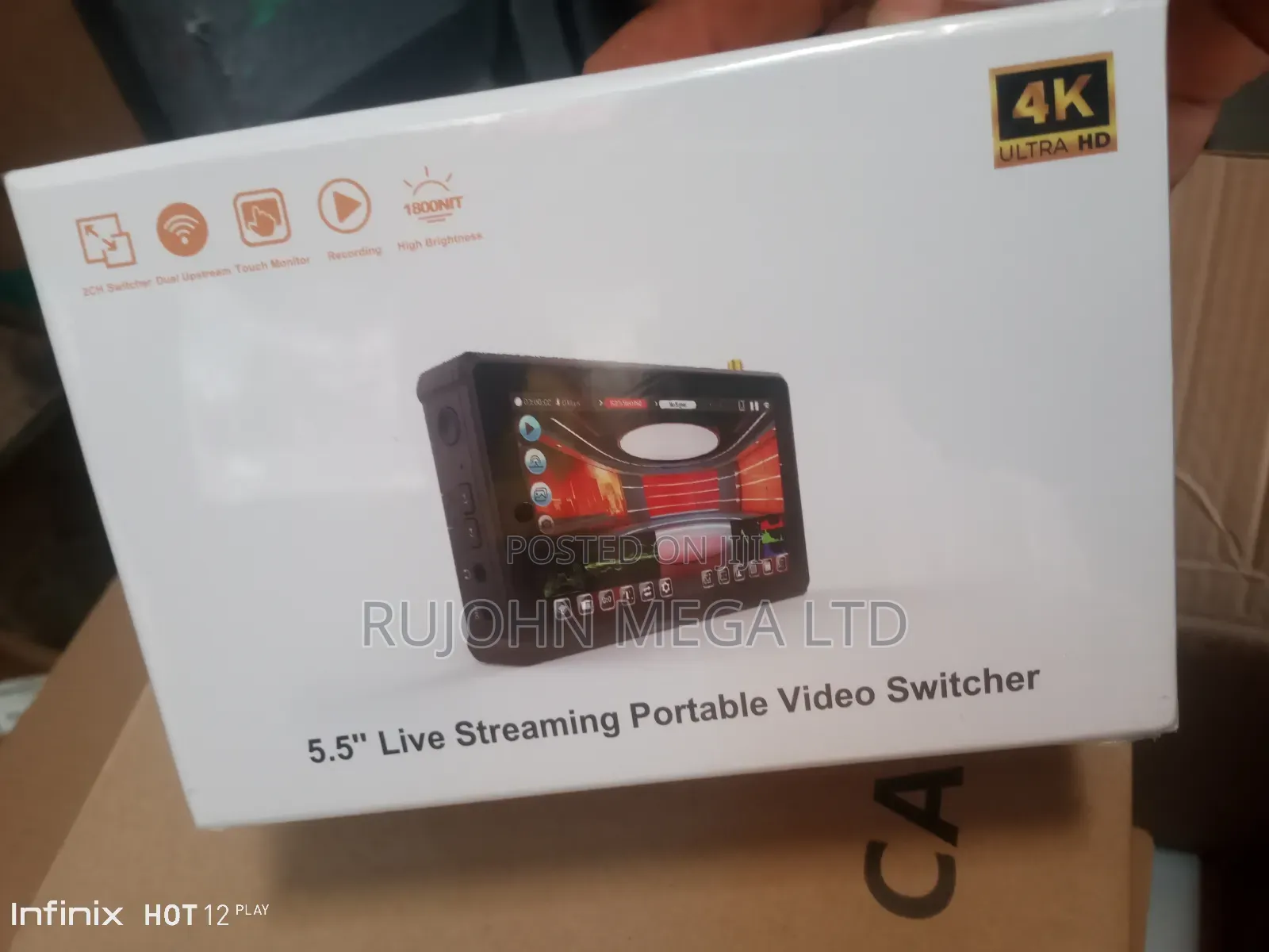 5" Dual Channel Touch Screen Video Switcher 'Recorder