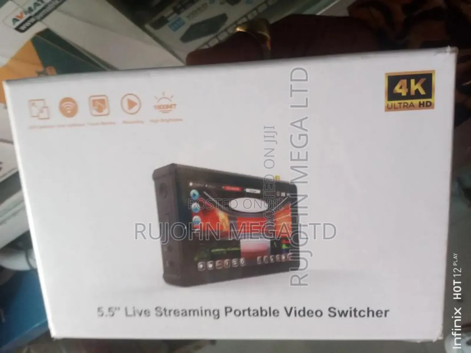 5" Dual Channel Touch Screen Video Switcher 'Recorder