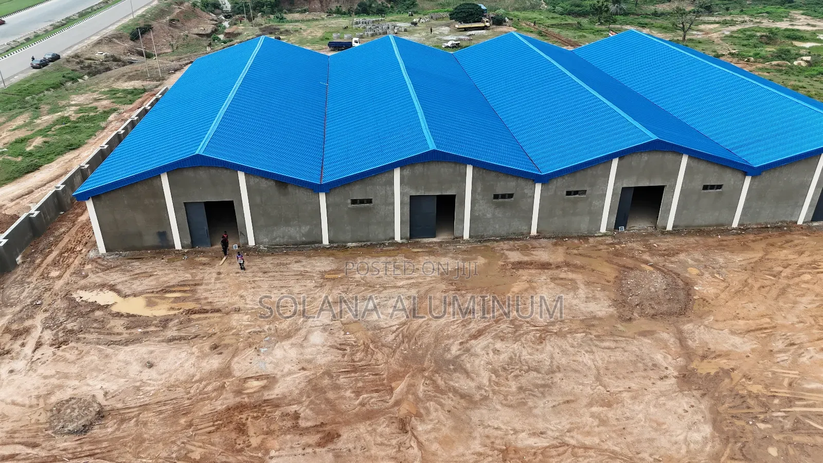 0.65mm Deep Blue Longspan Aluminium Roofing Sheets