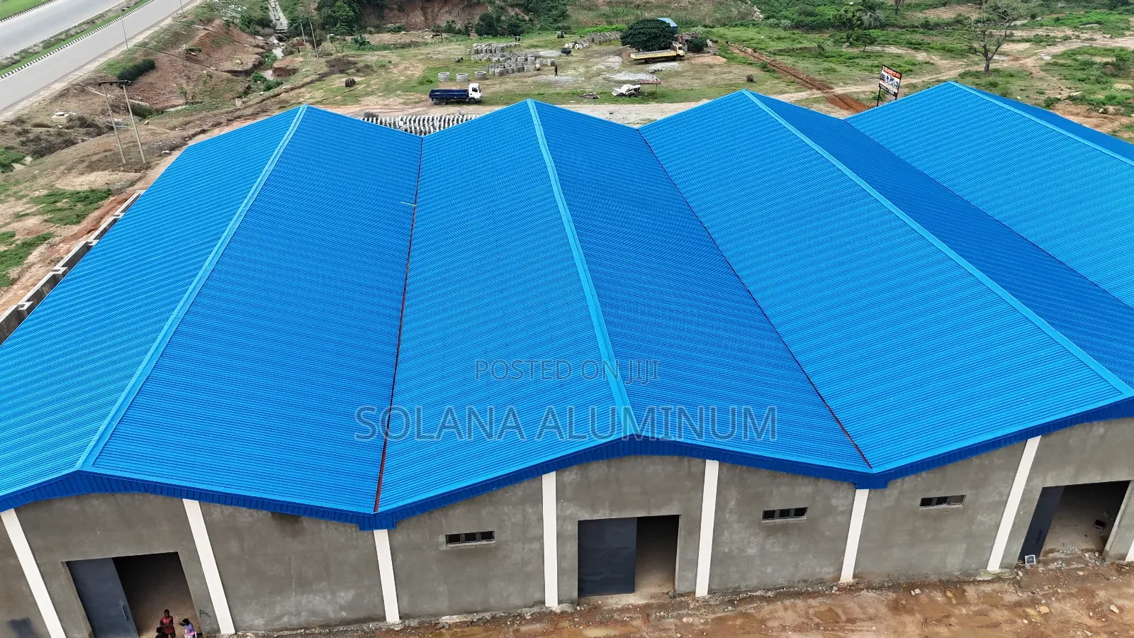 0.65mm Deep Blue Longspan Aluminium Roofing Sheets