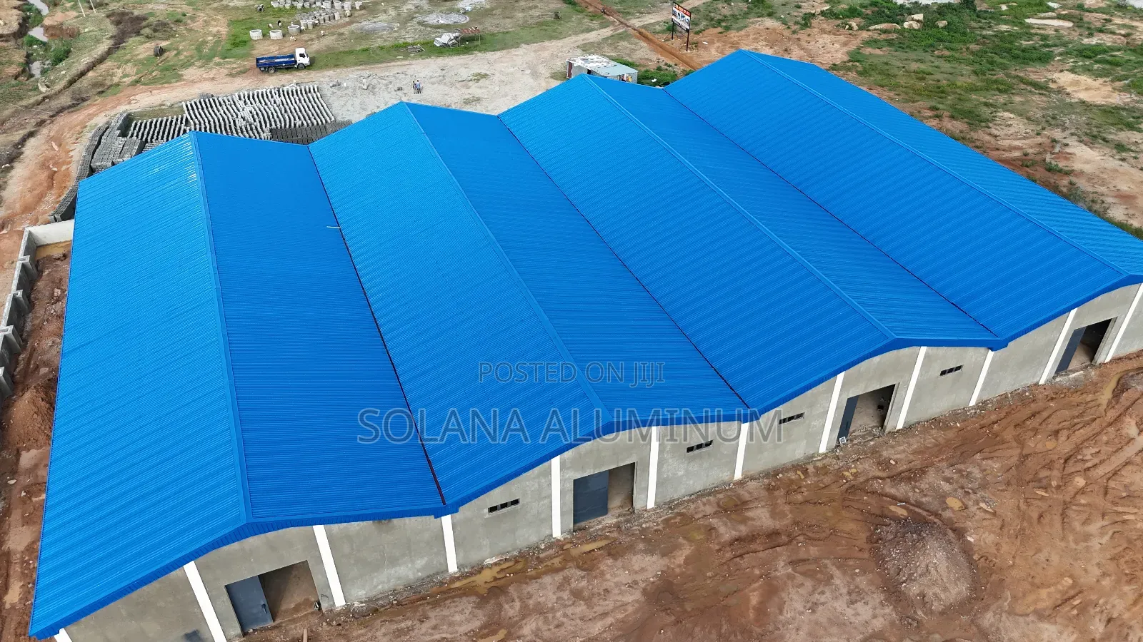 0.65mm Deep Blue Longspan Aluminium Roofing Sheets