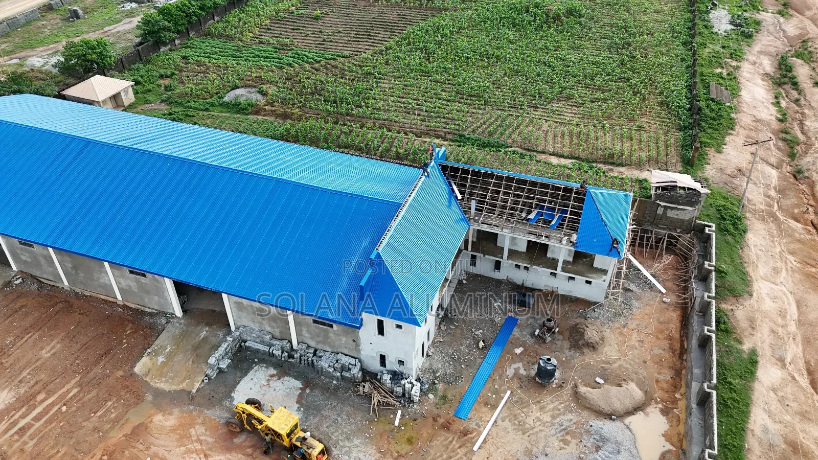 0.65mm Deep Blue Longspan Aluminium Roofing Sheets