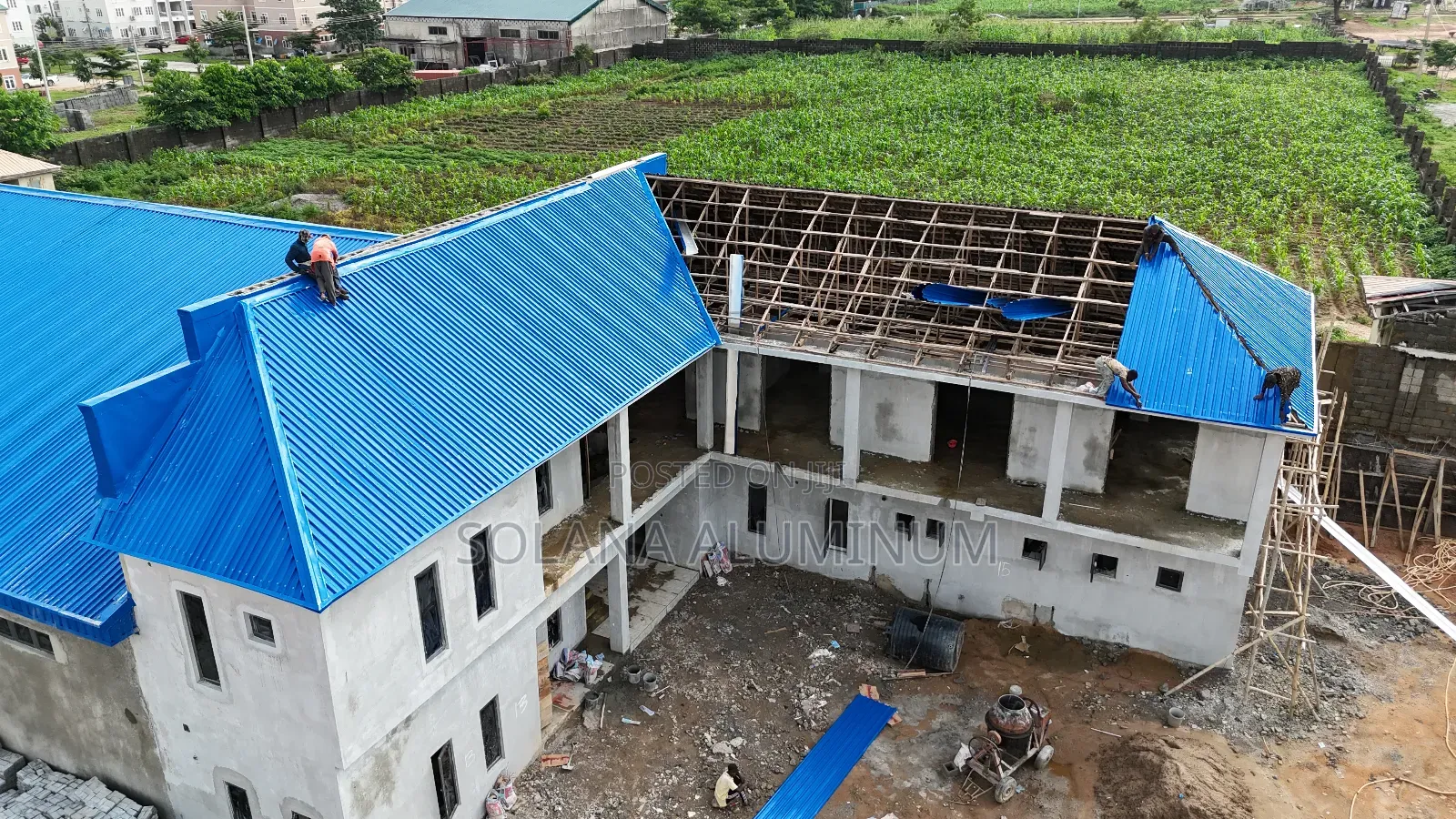 0.65mm Deep Blue Longspan Aluminium Roofing Sheets