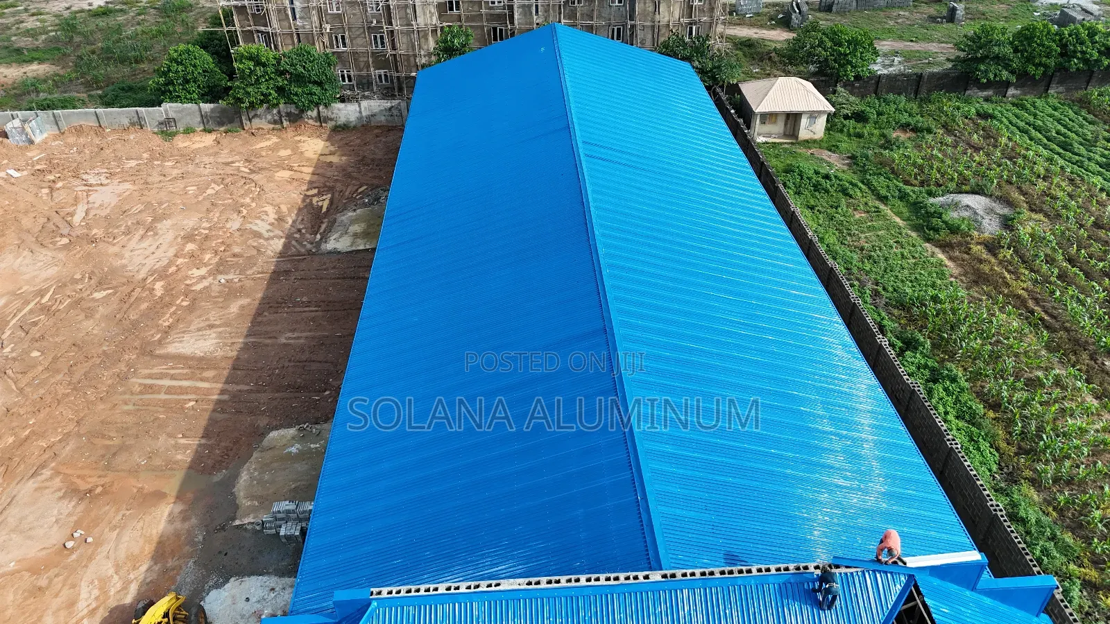 0.65mm Deep Blue Longspan Aluminium Roofing Sheets