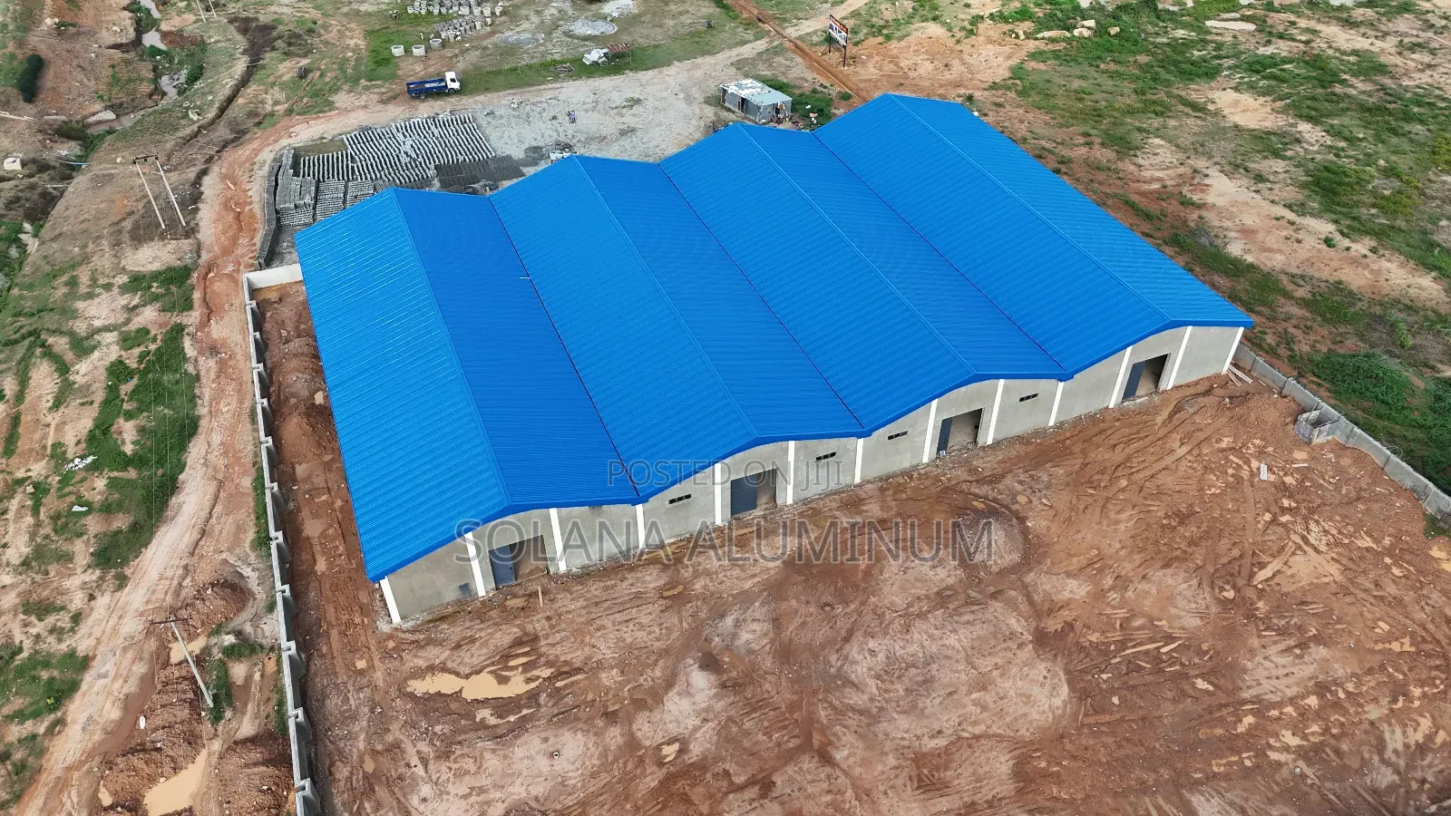 0.65mm Deep Blue Longspan Aluminium Roofing Sheets