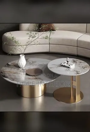 Ceramic Center Table With Stool