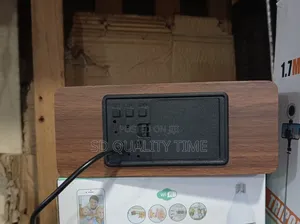 Coperate Gift-Wireless Charging Wooden Clock