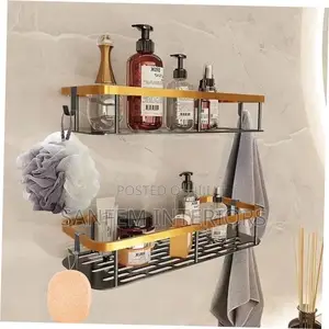 Wall Attachable Bathroom Rack