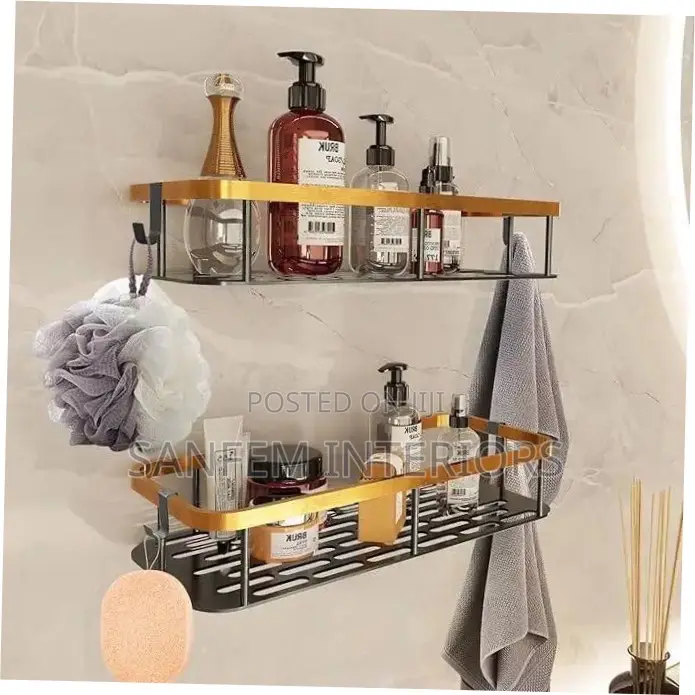 Wall Attachable Bathroom Rack