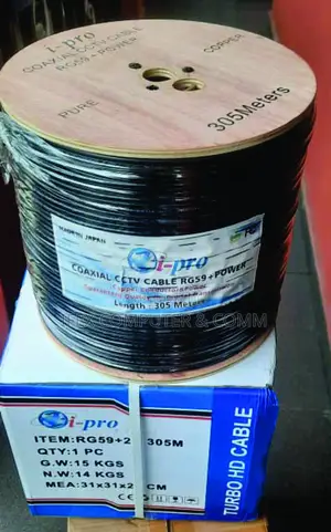 Rg59 Coaxial Cable + Power for CCTV