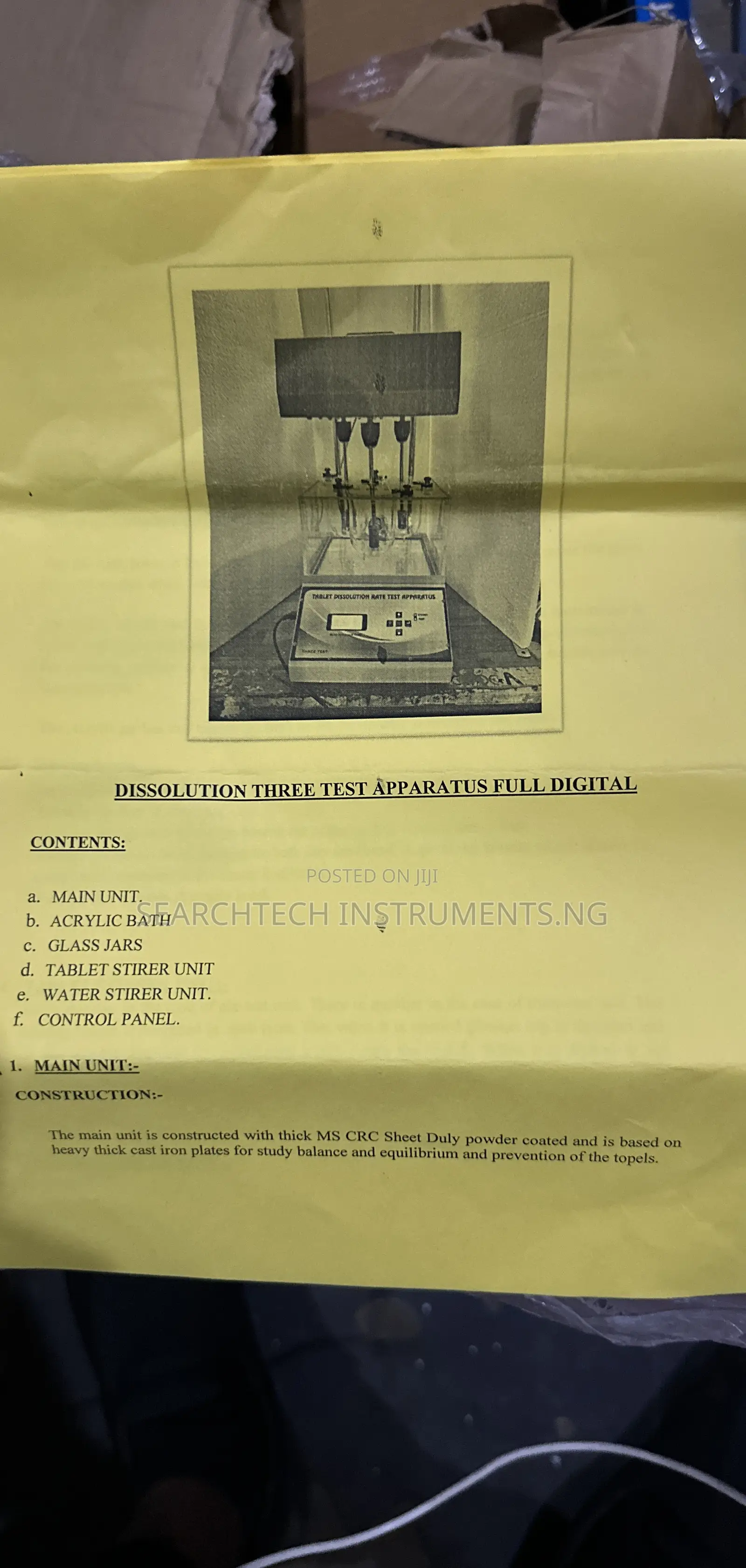 Tablet Dissolution Test Apparatus