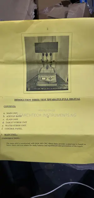 Tablet Dissolution Test Apparatus