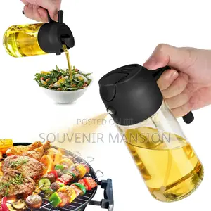 2 in 1 Oil Spray Bottle Glass