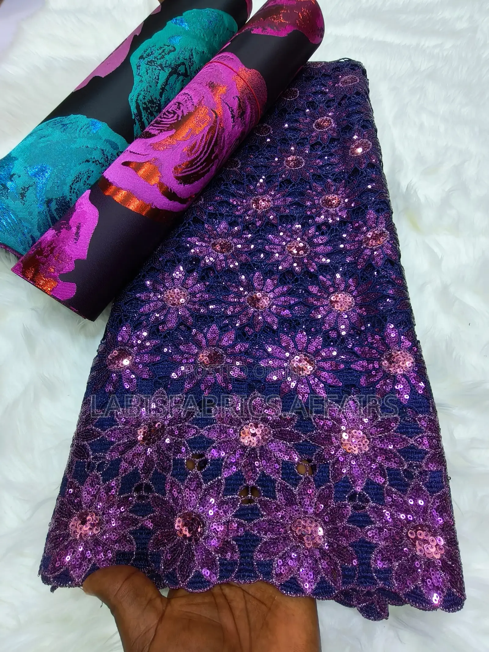 Exquisite Sequence Cord Lace