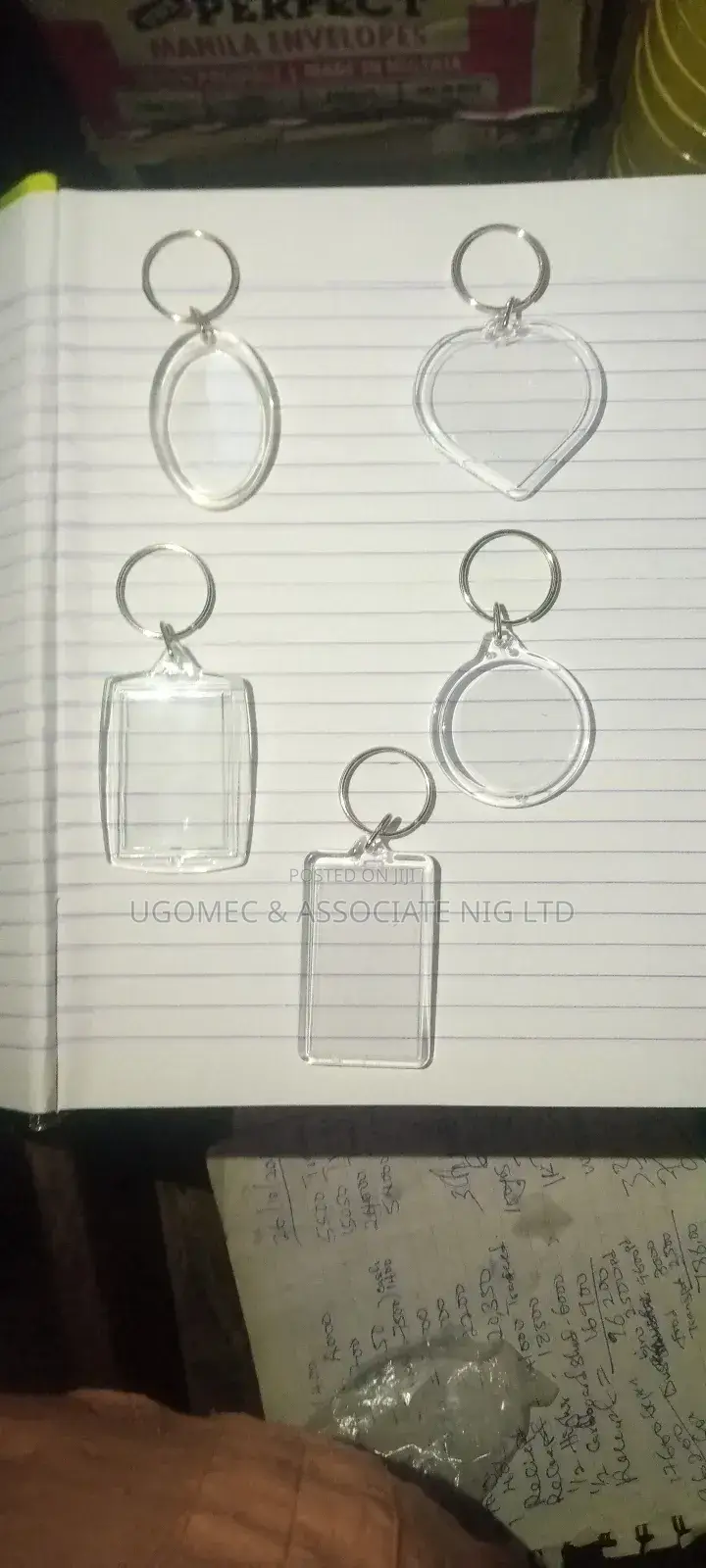 Acrylic / Transparent Key Holder by 100pcs