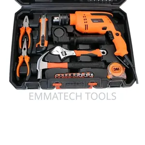Tools Box Set With Electric Drill Machine
