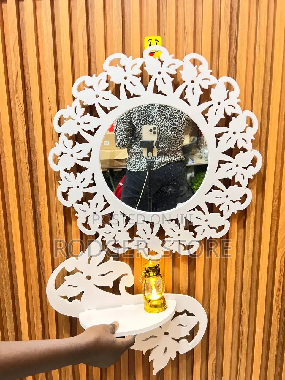 Sunflower Mini Wall Console Lantern Set