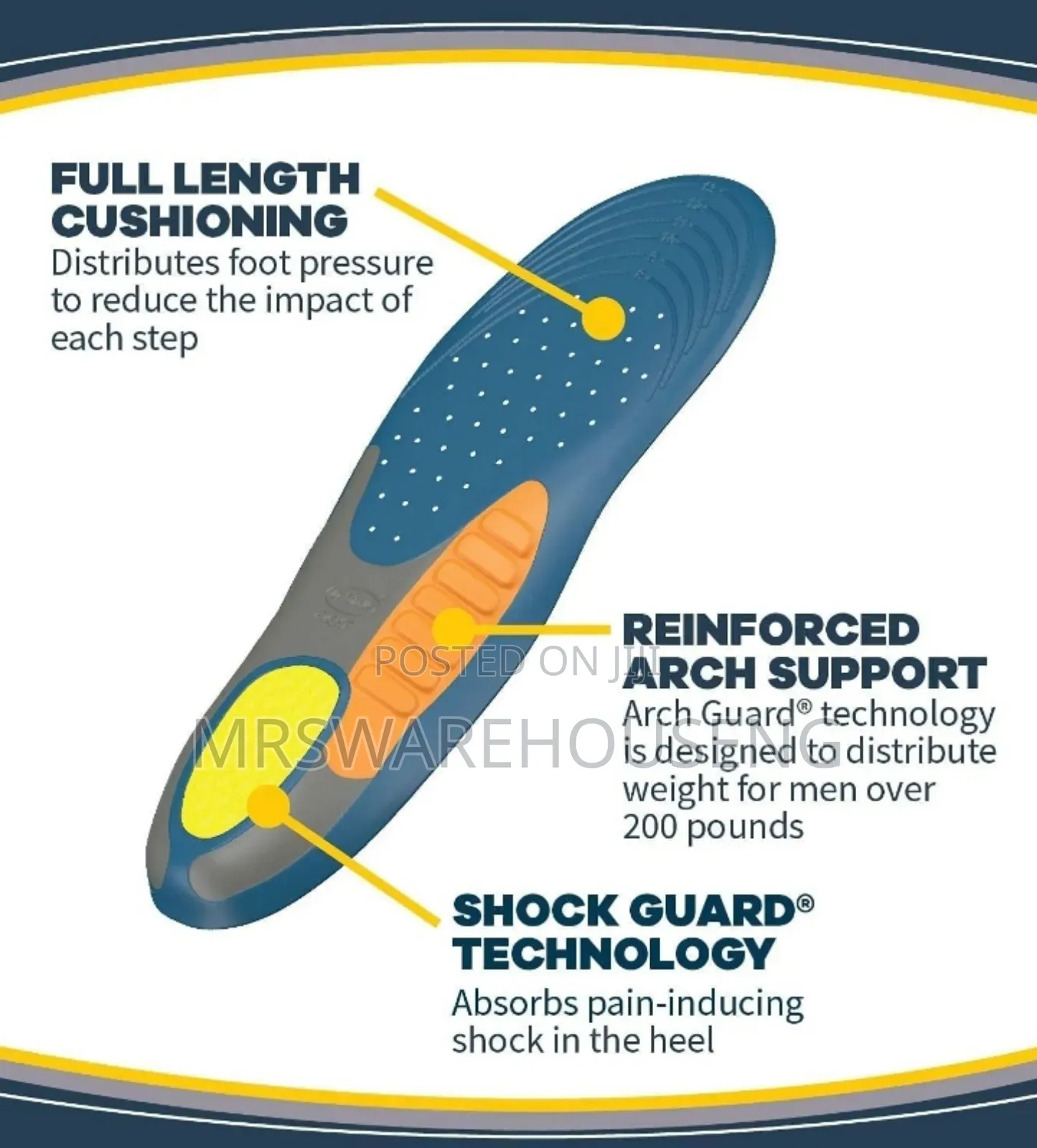 Dr. Scholl's Pain Relief Orthotics for Heavy Duty Support