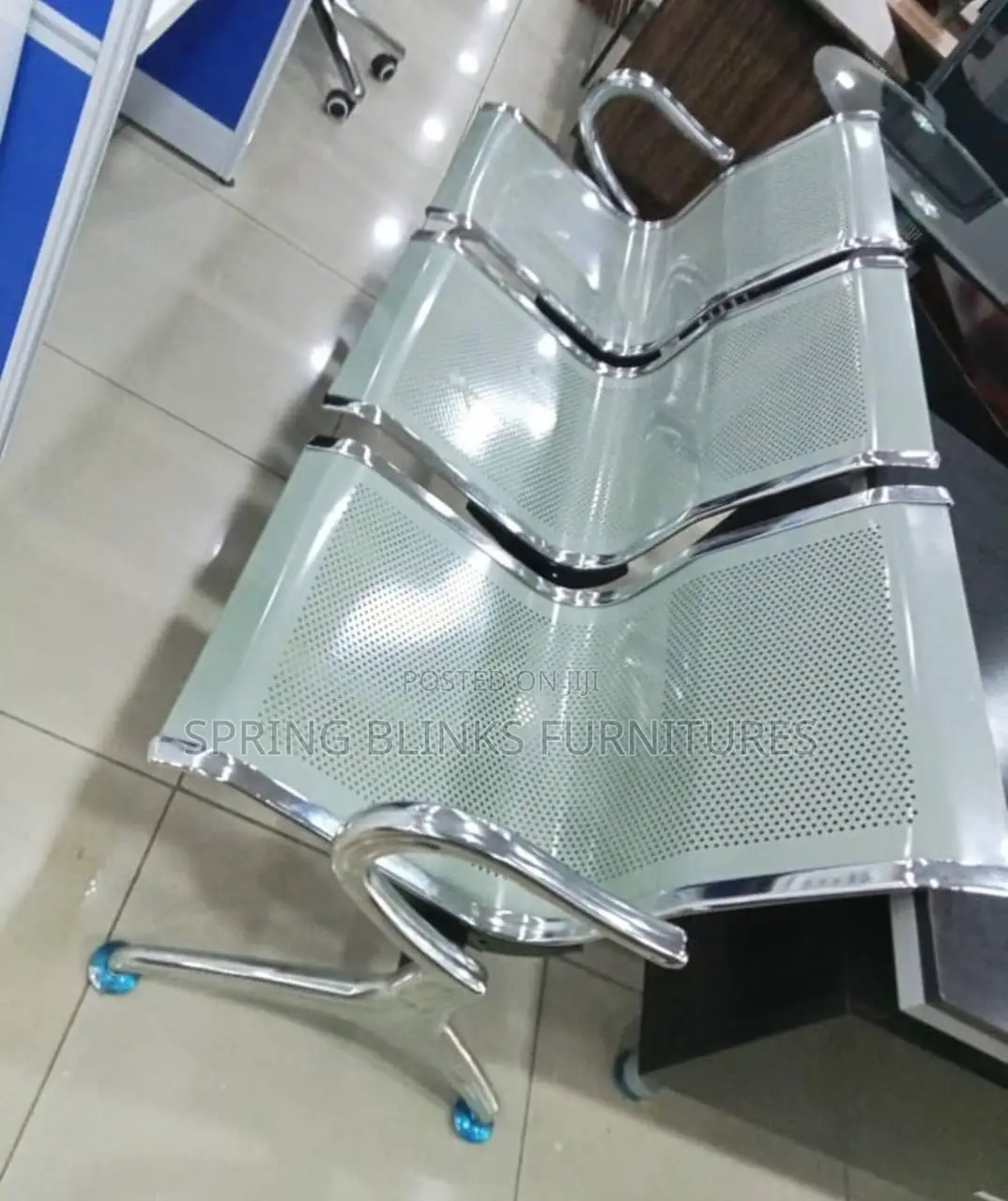 Metal 3 in 1 Visitors Chair