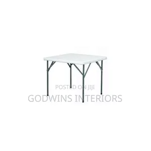 4-Seater Square Plastic Folding Table