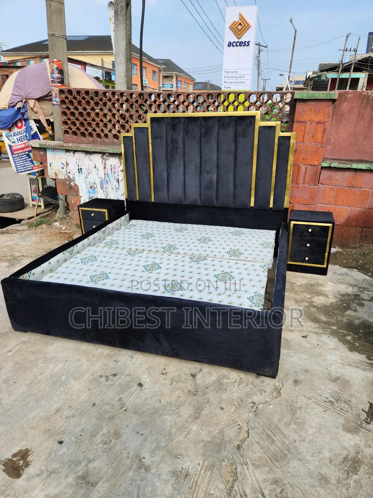 Padded Queen Size Bed Frame
