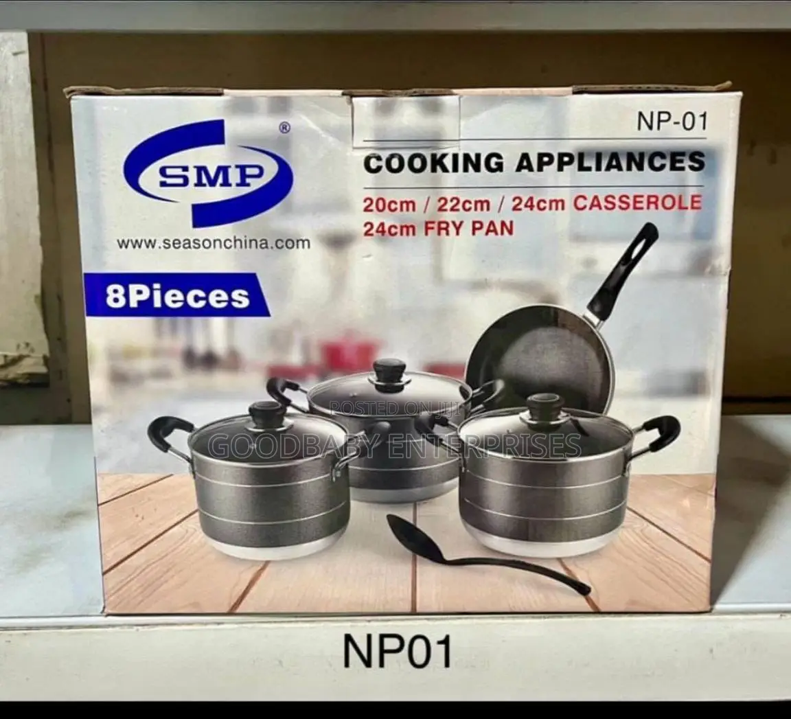 8pcs Non Stick Pot