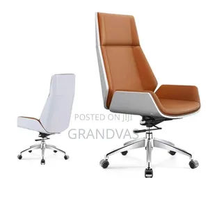 Executive Office Chair With Genuine Leather