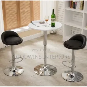 2pcs of Stools and 1pc Adjustable Wine Table