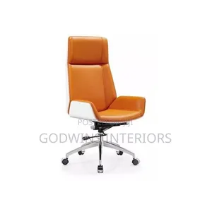 Executive Comfort Faux Leather Swivel Office Chair