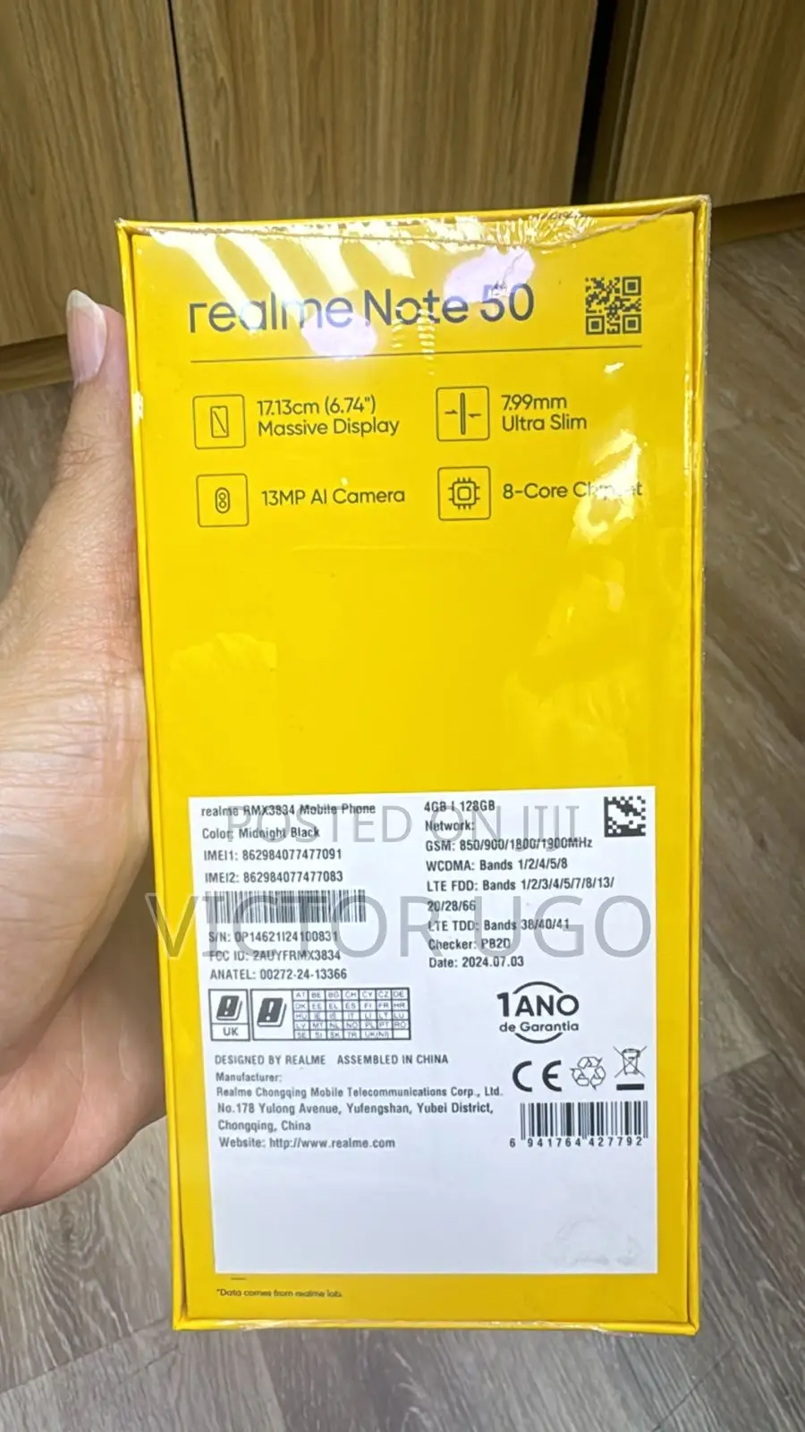New Realme Note 50 128 GB Blue