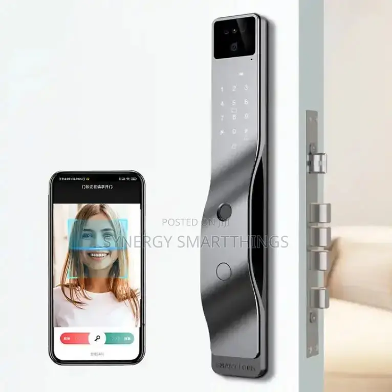 3d Face Recognition Tuya Smart Lock With Video Intercom Cards Password