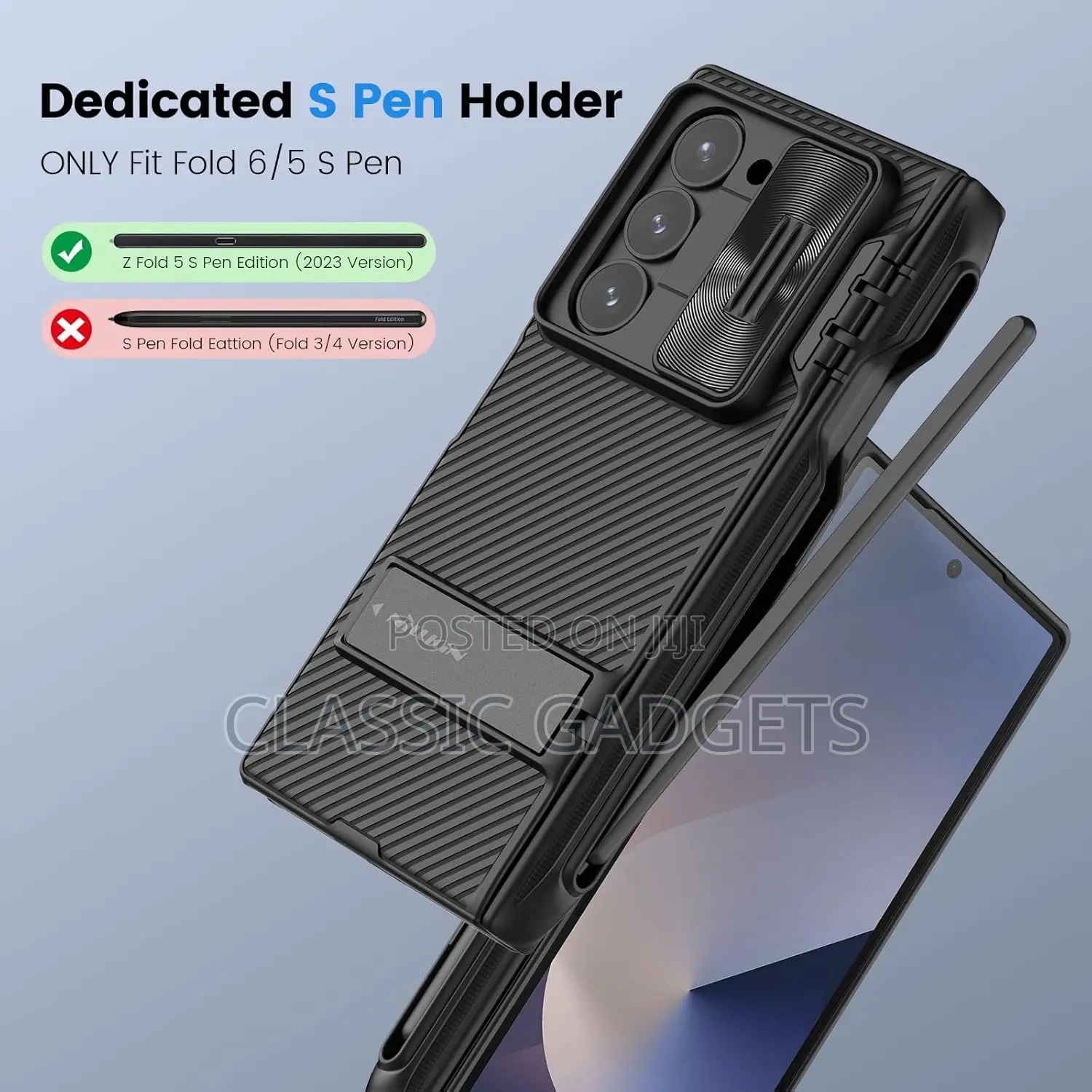 Nilkin Camshield Fold Case With Pen Space for Galaxy Zfold 6