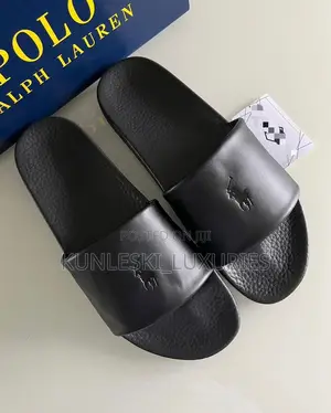 Original Polo Ralph Leather Slides in Two Colorways