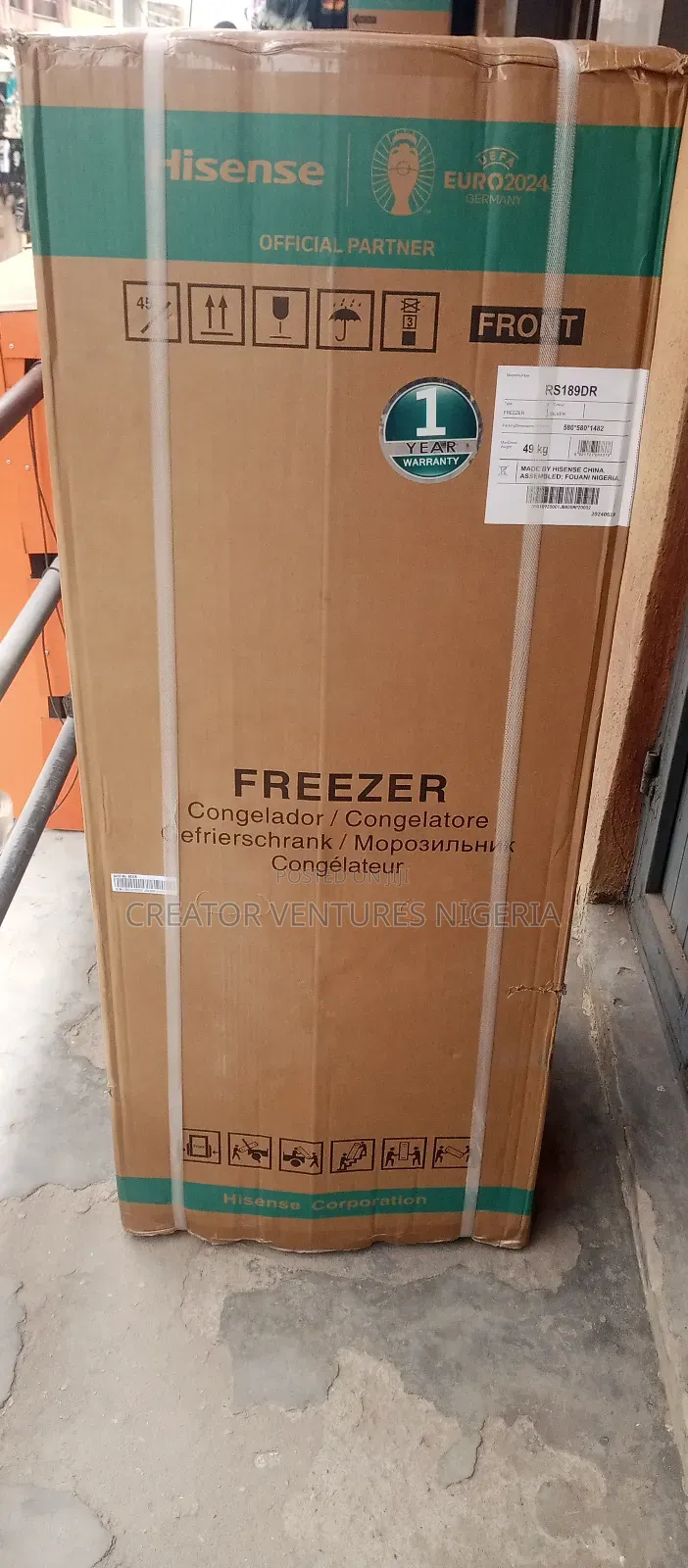 Hisence Upright Freezer 6 Steps,Fast Blocking,Retain Block,