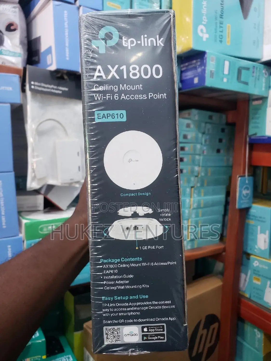 Tplink Omada Ax1800 Ceiling Mount Access Point.Eap610