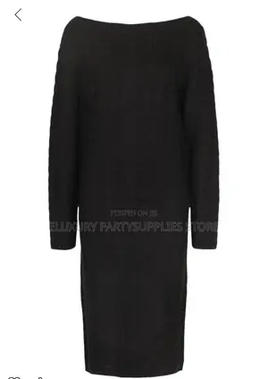 Knitted Black Dress