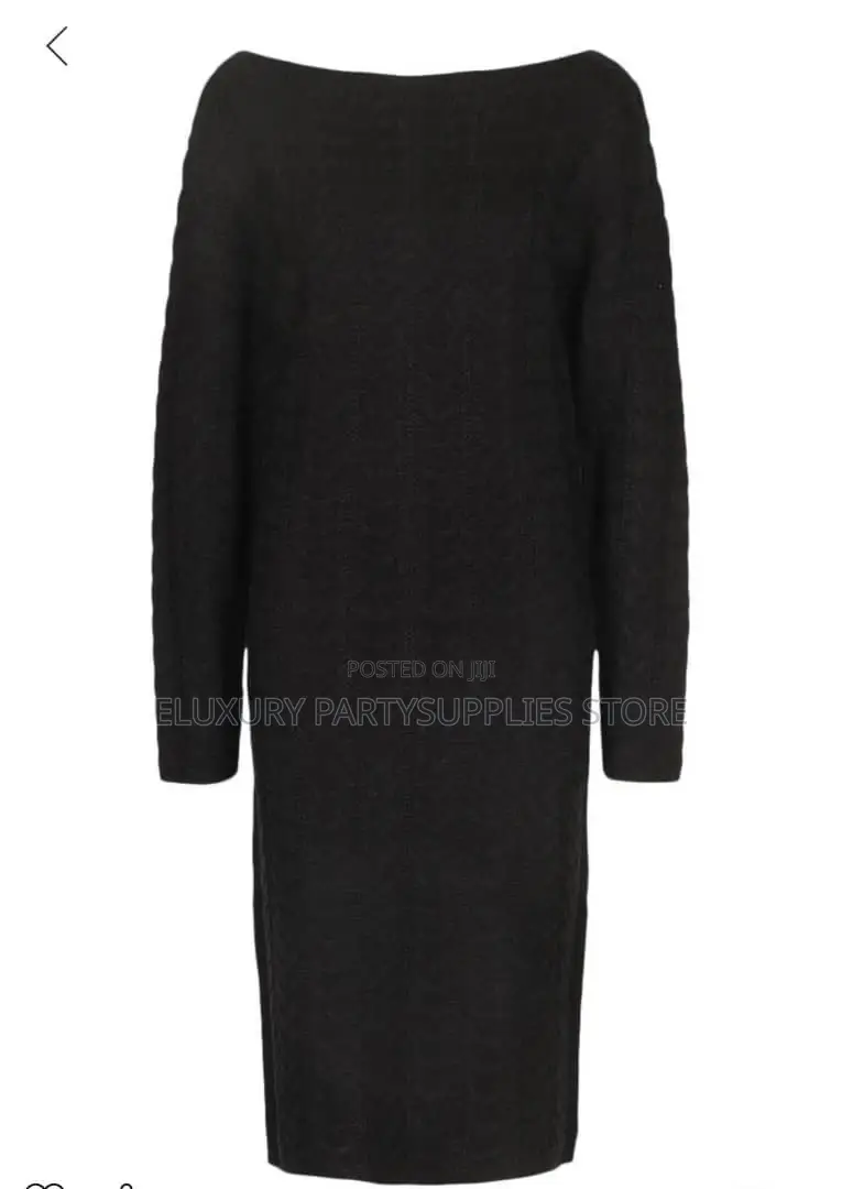 Knitted Black Dress