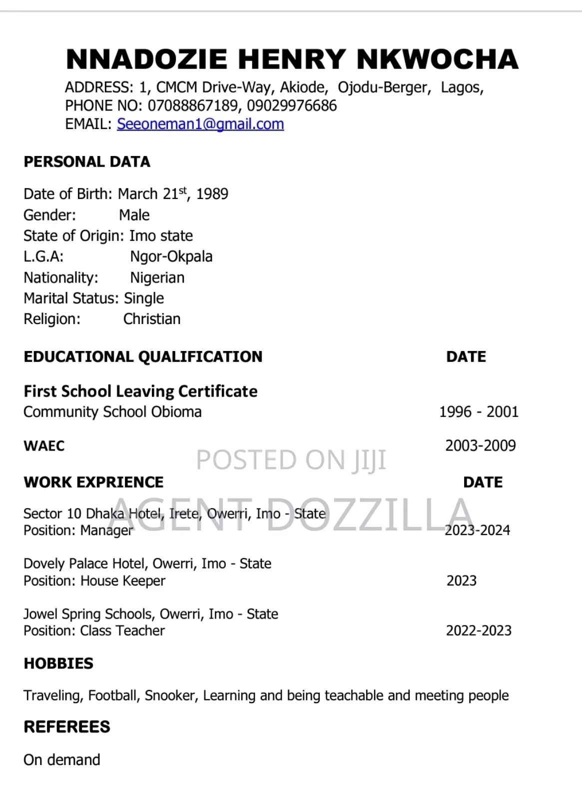 An Experienced Hotel Manager