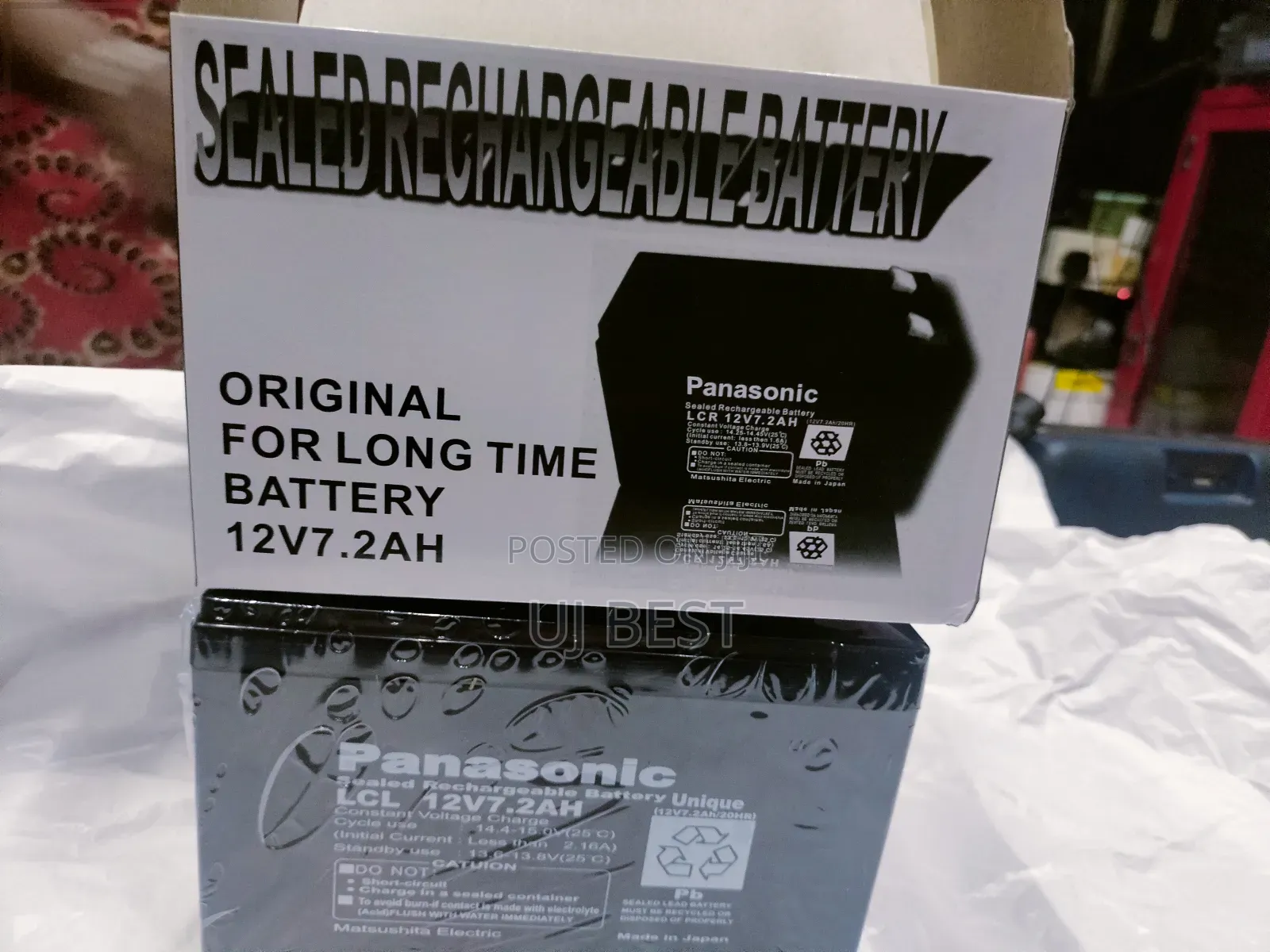 Panasonic Ups Battery - 12v 7.2ah Sealed Rechargeable